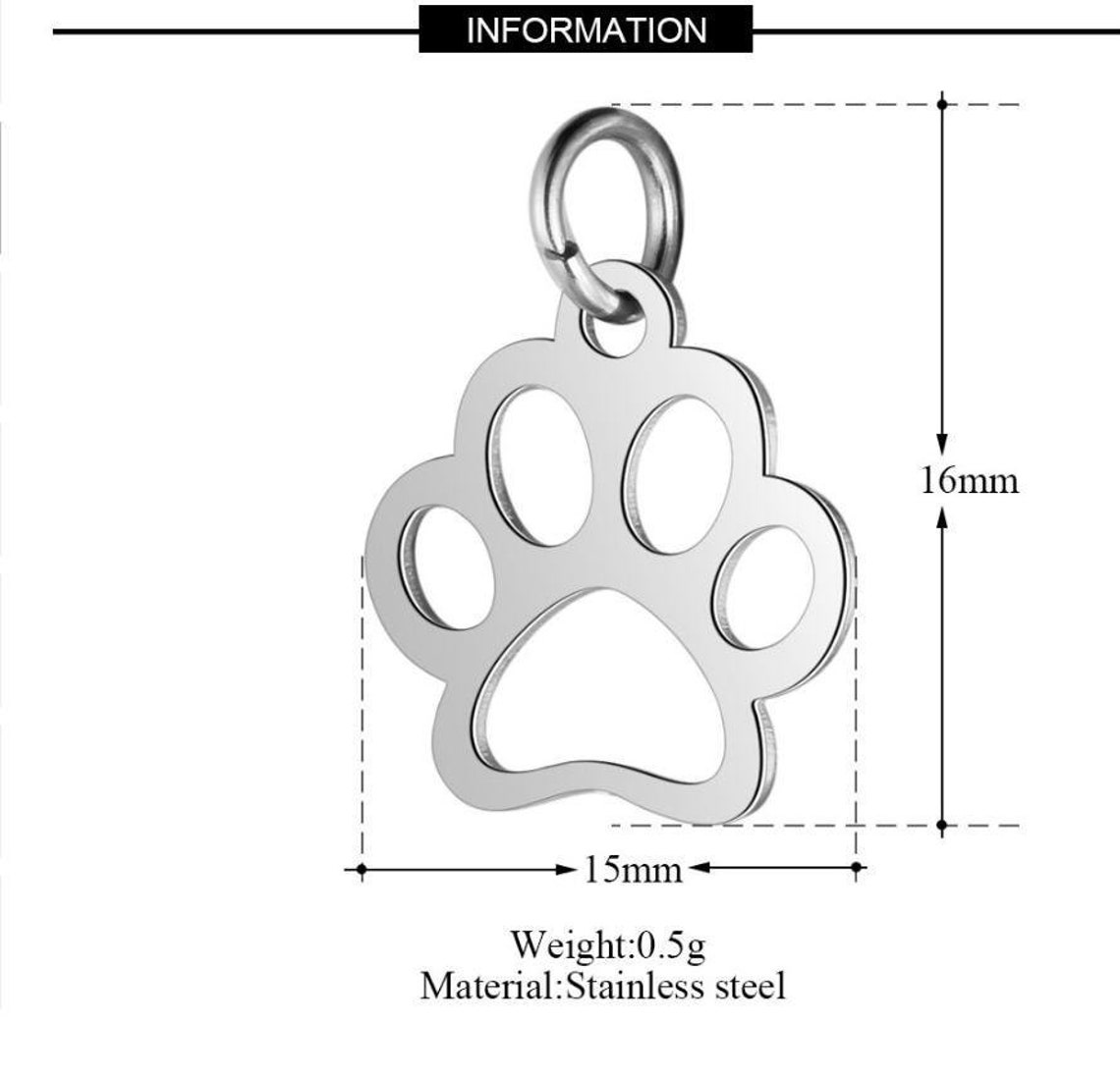 10pcs 15x16mm Hollow Dog Claws Full Polished Small Etsy