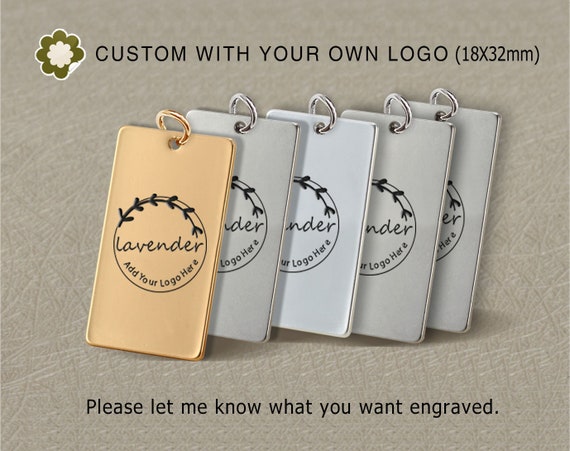 20/50/100pcs18X32MMStainless steel jewelry tag Custom | Etsy