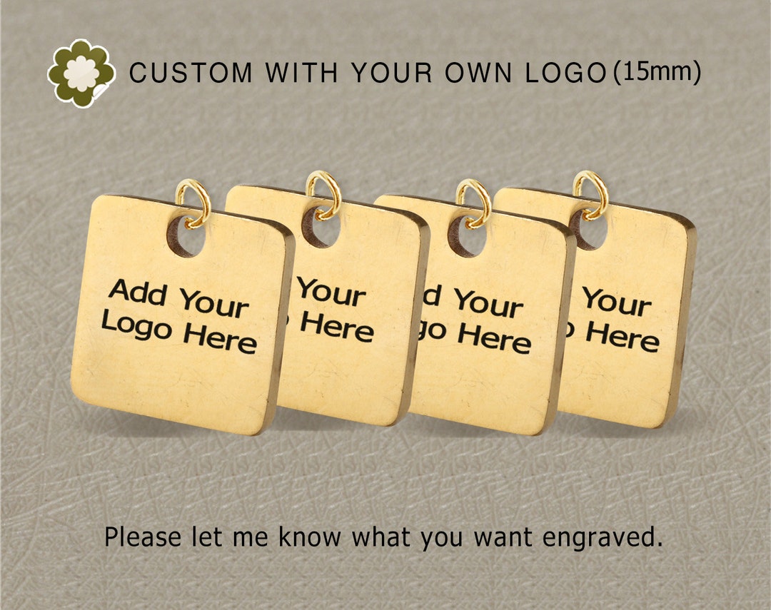 20/50/100pcs15mmstainless Steel Jewelry Tag Custom Branding - Etsy