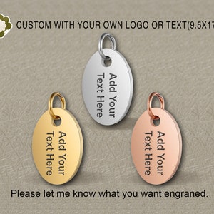 20/50/100pcs,9.5X17mm,stainless steel jewelry tag, Custom branding name and logo laser engraved,tag sequins,XP-0041