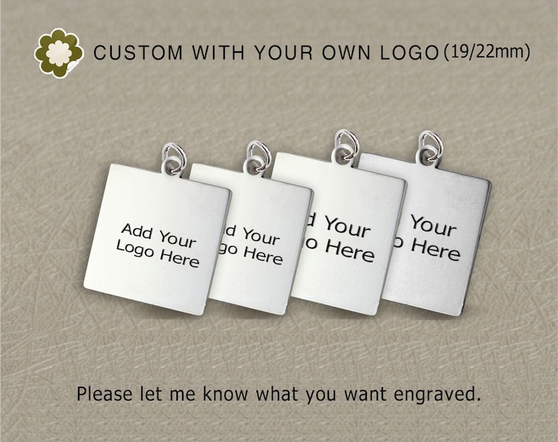 20/50/100pcs19mmstainless Steel Jewelry Tag Custom Branding Etsy