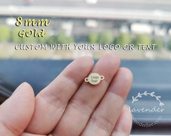 1/10/20/50/100pcs,8mm Outer Hole,gold-stainless Steel