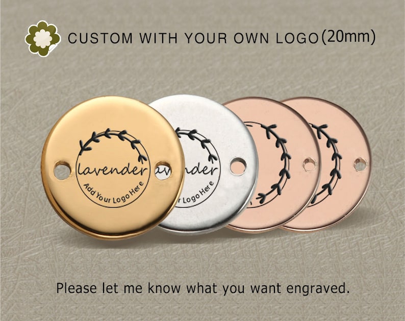 20/50/100pcs20mmdouble hole stainless steel jewelry tag Etsy