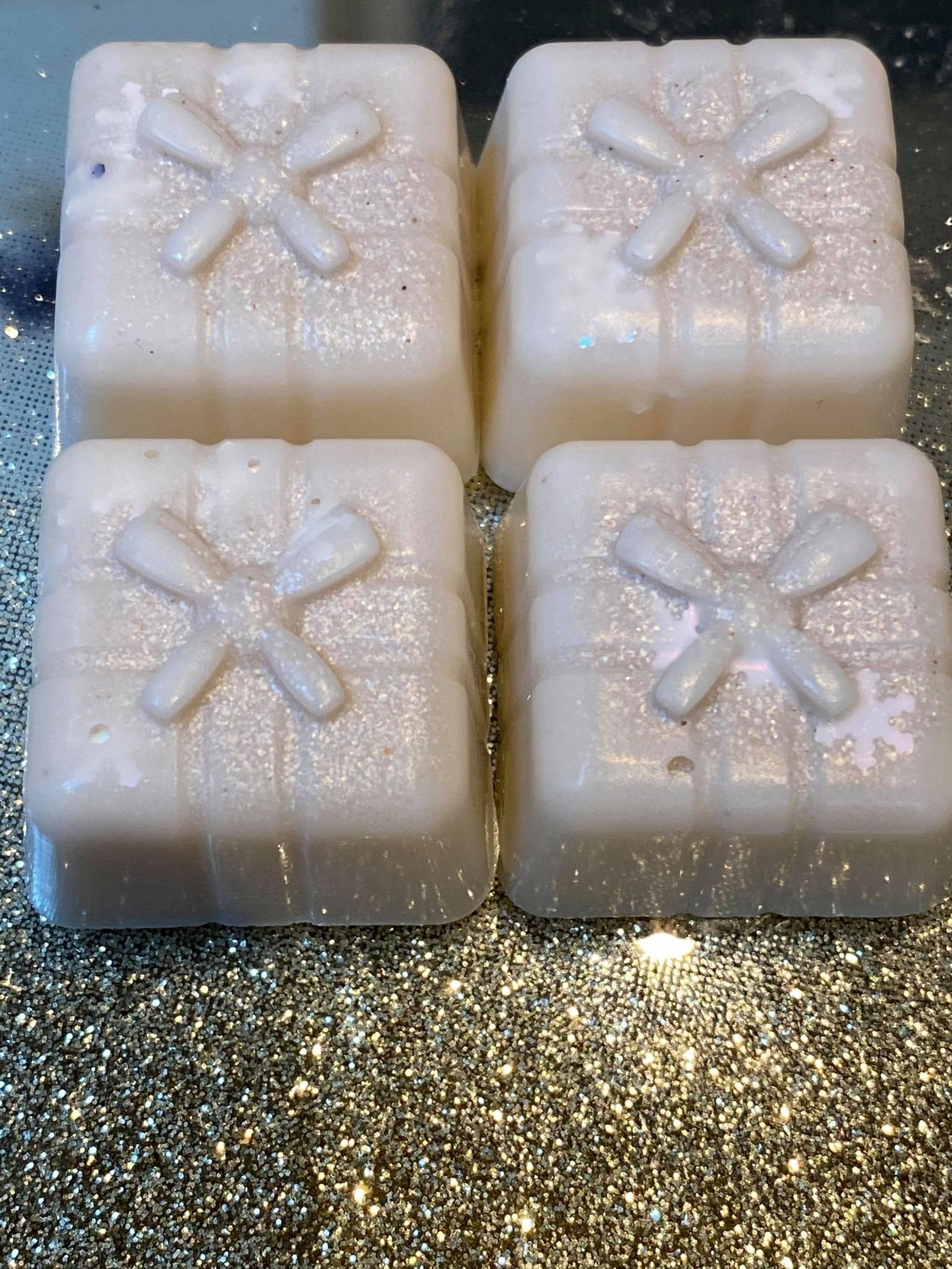 4x Sparkling Snow WAX MELT Christmas Presents Etsy Denmark