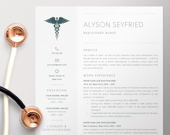 nurse resume etsy