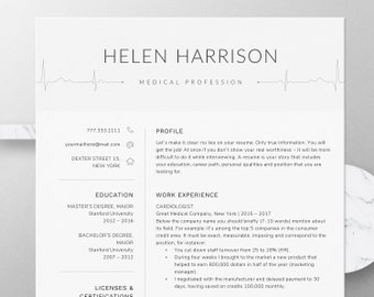 Nurse resume | Etsy Nurse resume | Etsy