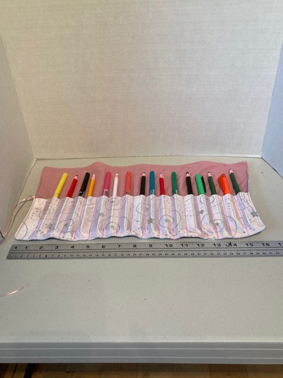 Pencil Roll up Art Case Mermaid Print Roll up Marker Case Etsy Canada