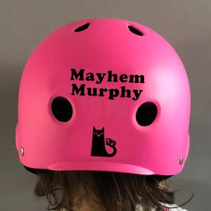 Custom Roller Derby Name Decal for Back of Helmet