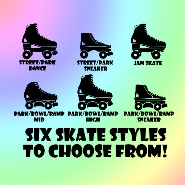 Quad Roller Skate Decals