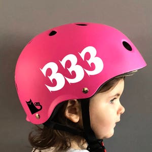 Custom Roller Derby Number Decal for Side of Helmet