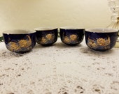 Satsuma peacock sake cups