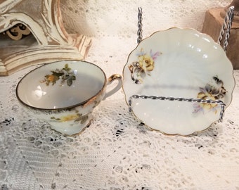 Ucagco floral tea cup and saucer