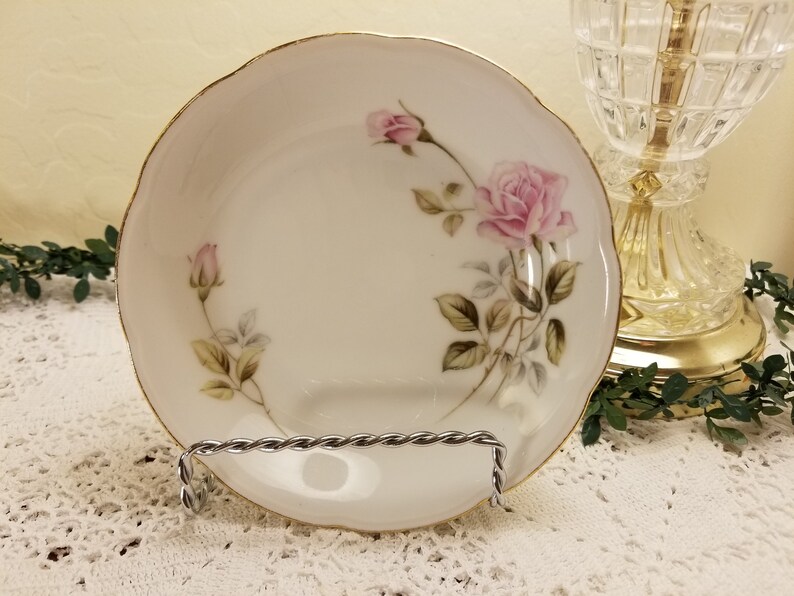 Seville Fine China pink rose berry bowls