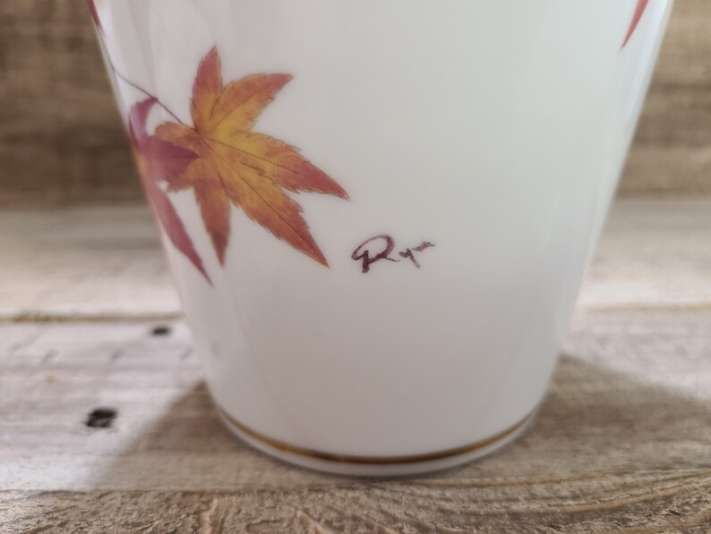 Franklin Porcelain Companion Of Autumn vase