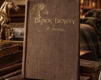 1890 First Edition Black Beauty Book – Illustrated, Lothrop Publishing