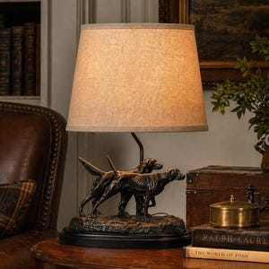 Lámpara escultórica vintage con forma de perro deportivo