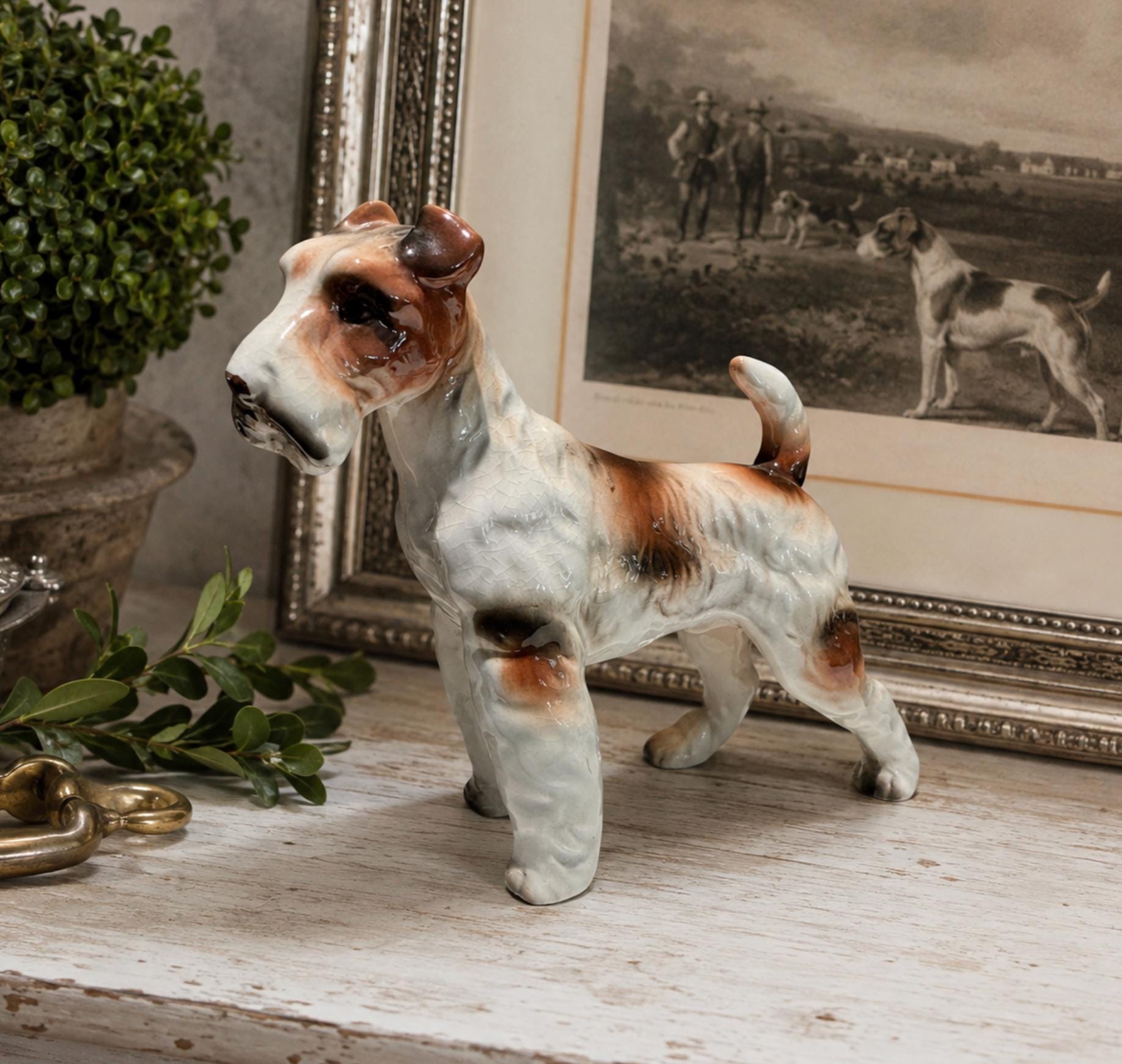 Fox Terrier Figurine - Etsy