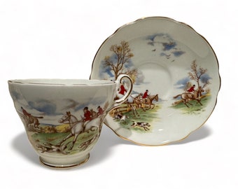 Regency English Bone China Teacup & Saucer Set - 3 Available