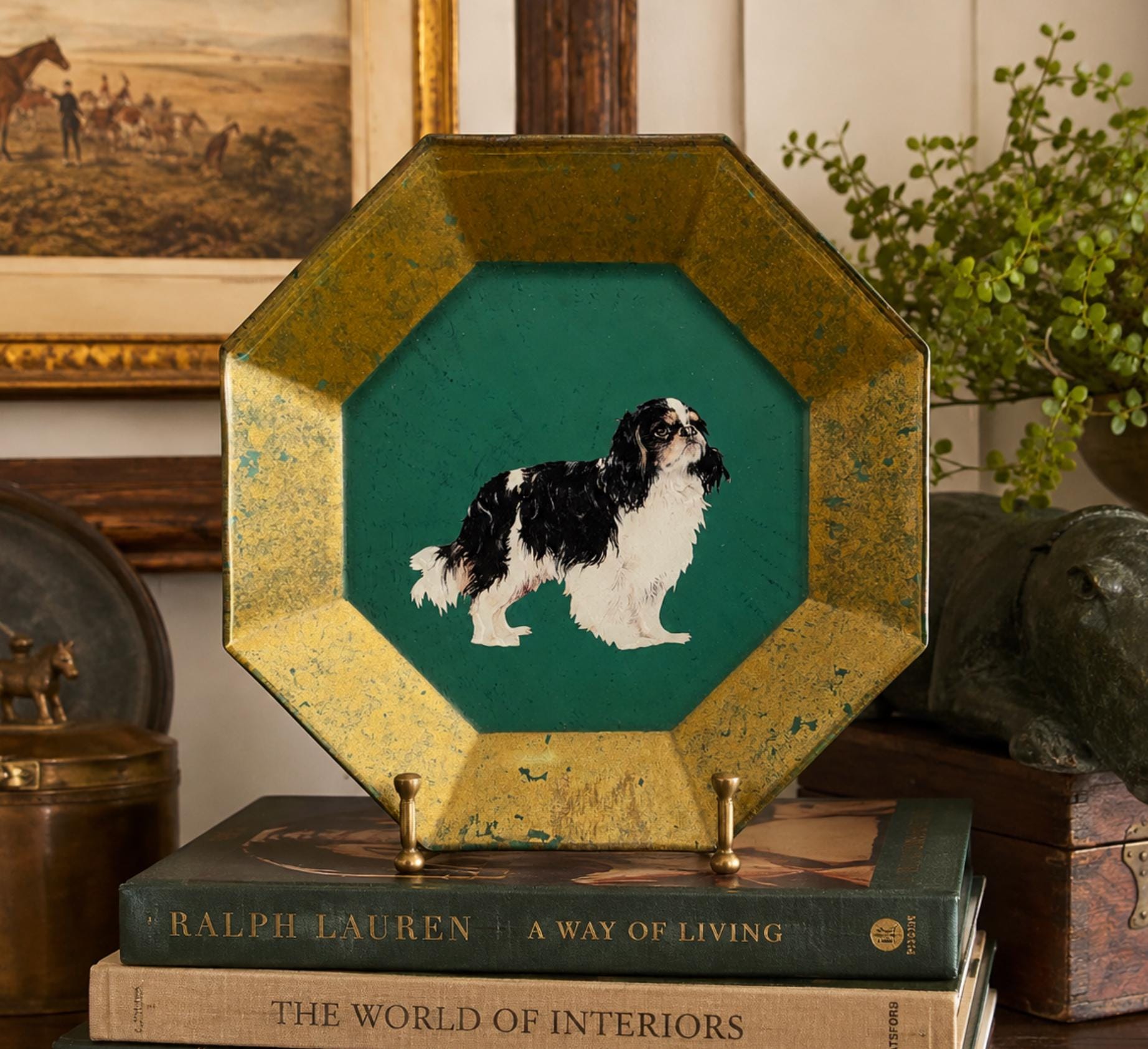 Painted Dog Plate - Etsy