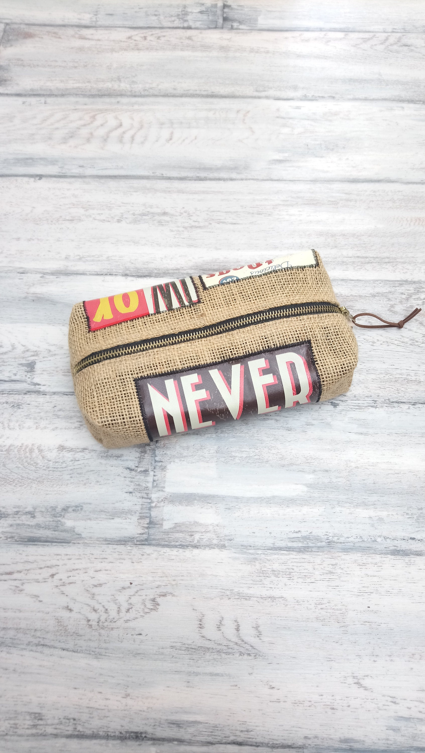 Grande Trousse en Toile de Jute Pour Étudiant