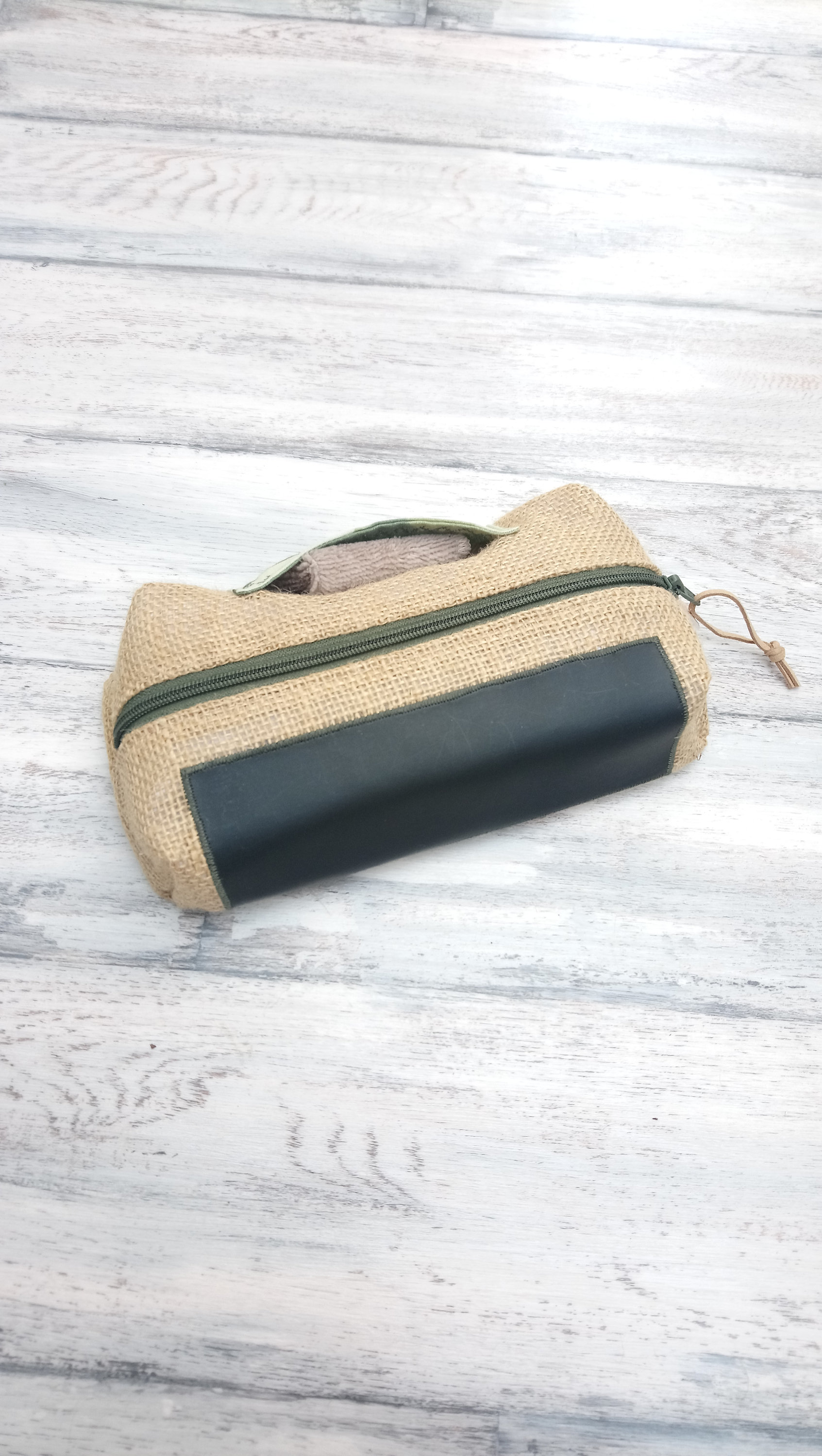 Grande Trousse en Toile de Jute Pour Étudiant ou Élève