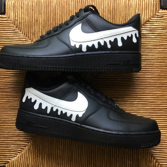 nike air force dripping swoosh