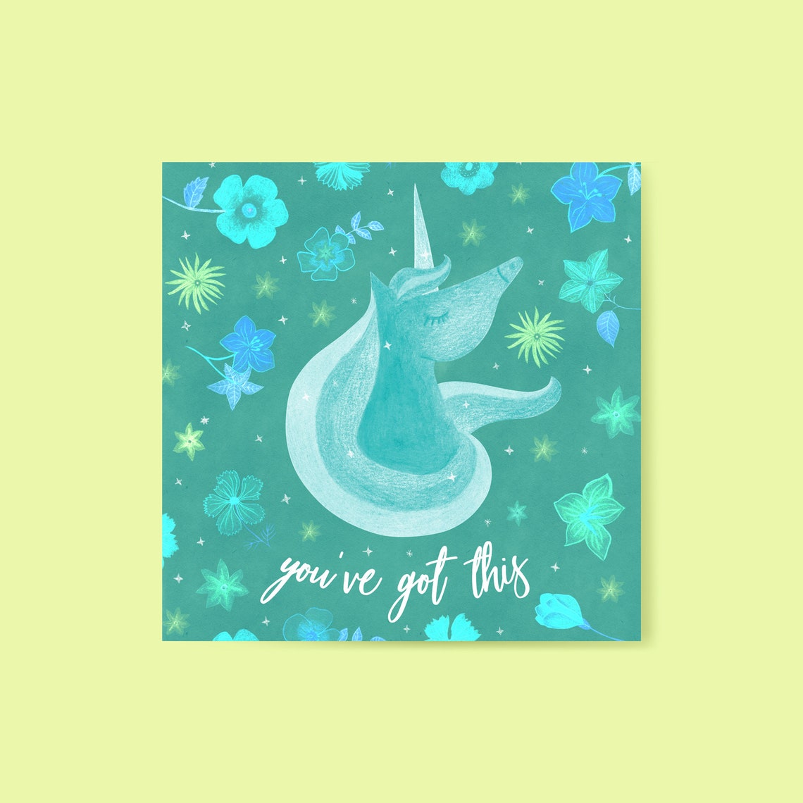 You Got This Card, Printable Affirmation Cards. You've Got This Floral ...