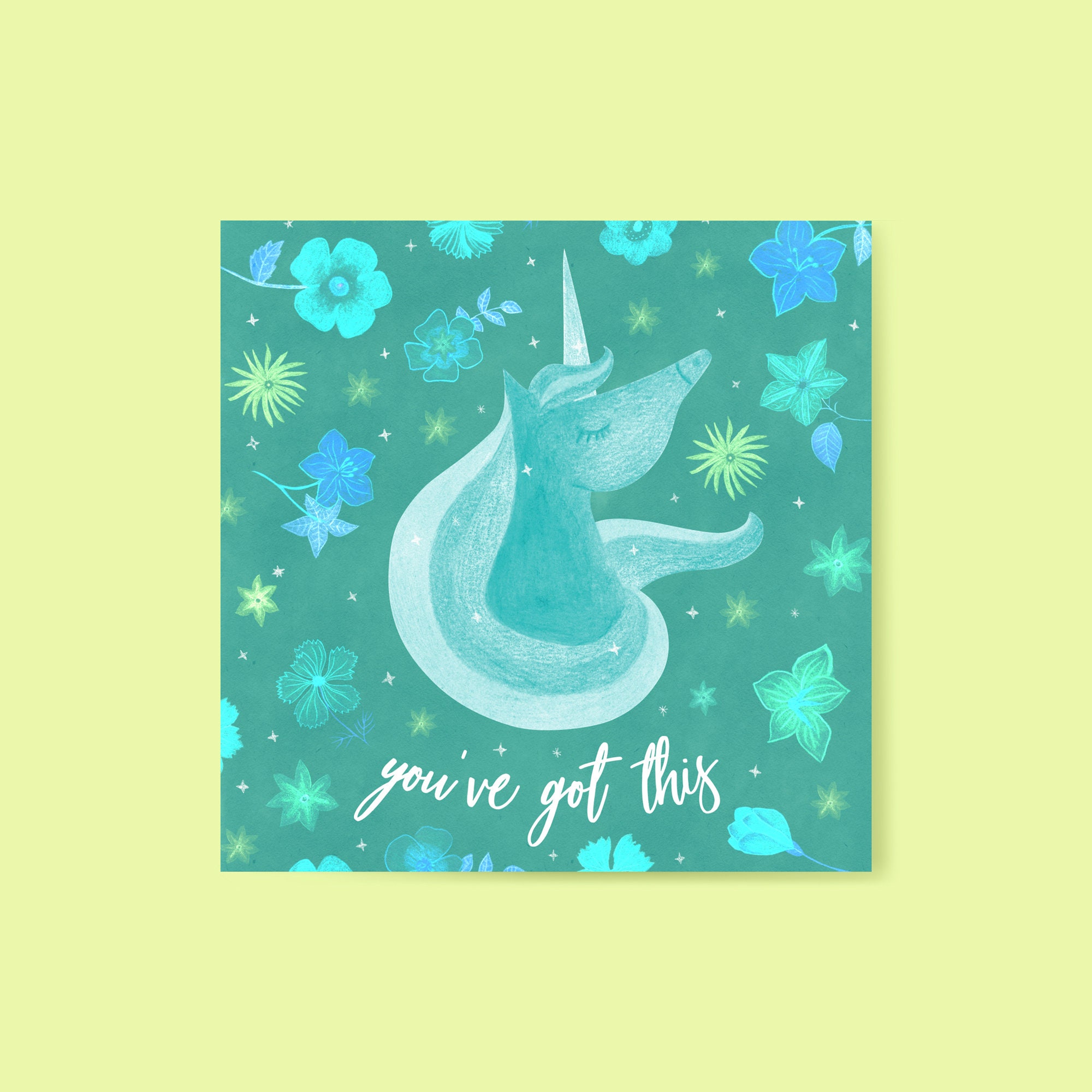 You Got This Card, Printable Affirmation Cards. You've Got This Floral ...