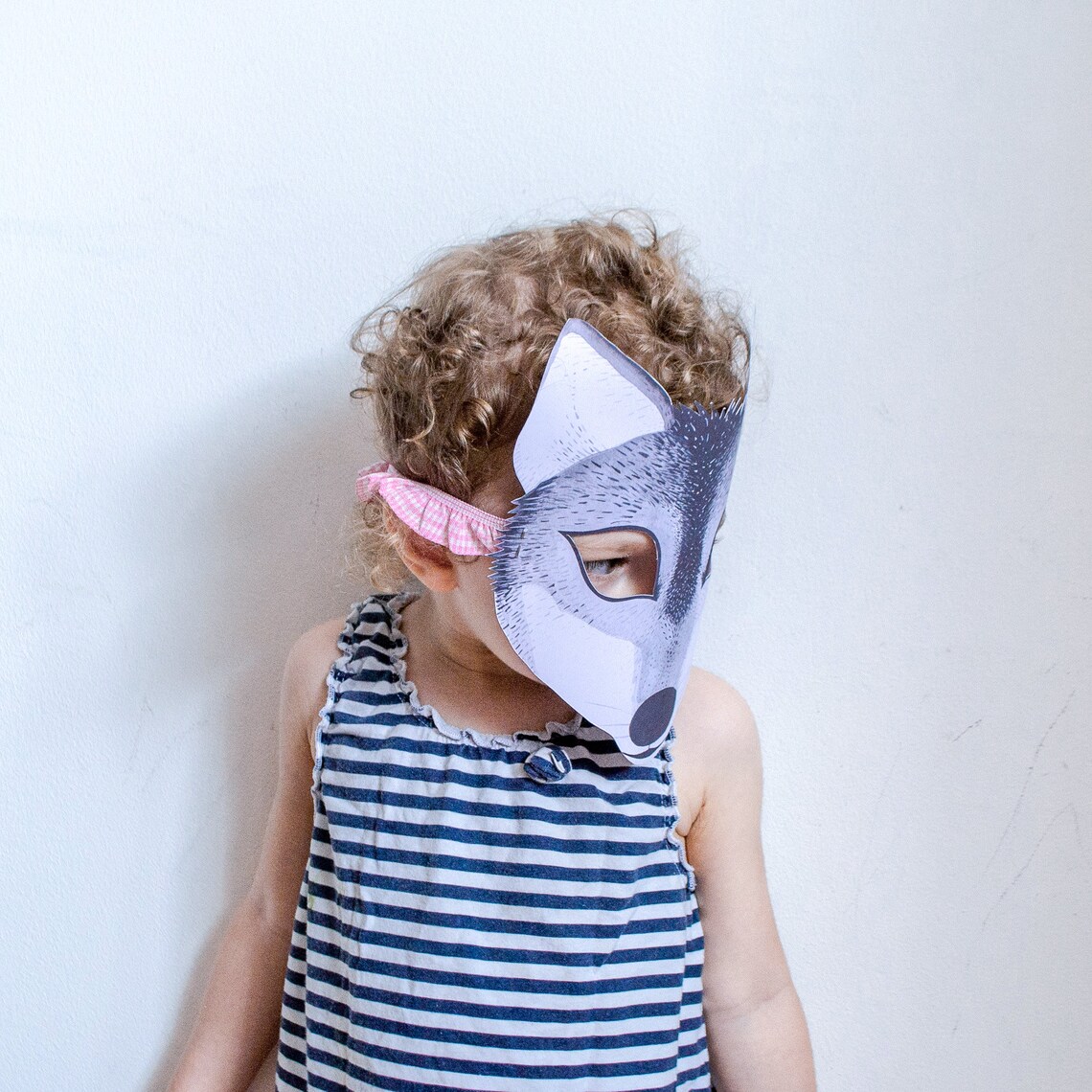 Wolf mask for kids instant download. Toddler boy halloween | Etsy