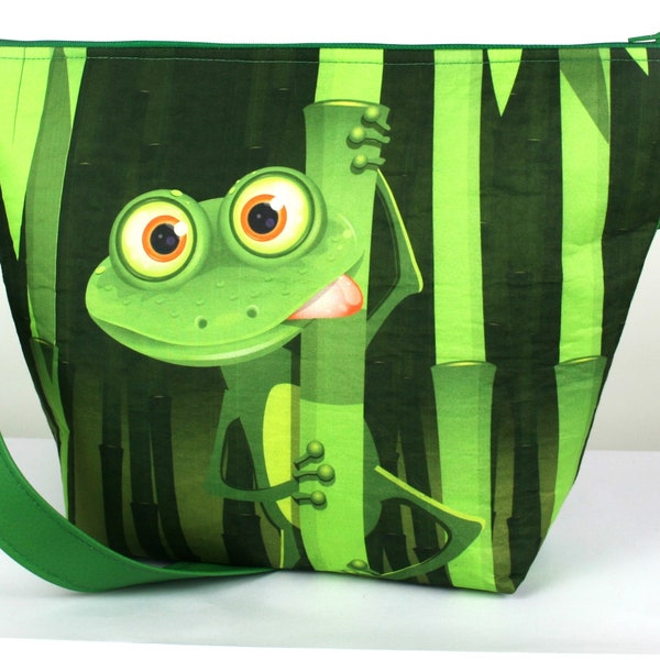 Handtasche FRIDOLIN, Froschtasche, Citytasche, Umhängetasche