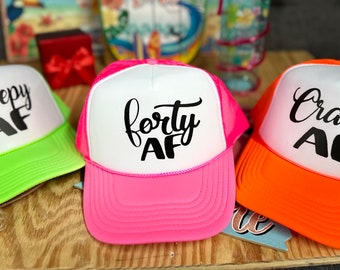 Chapeau 40e anniversaire, chapeau d'été, cadeau d'anniversaire de fête 40e anniversaire, fête de groupe 40e anniversaire, cadeau 40e anniversaire, casquette de camionneur 40e anniversaire