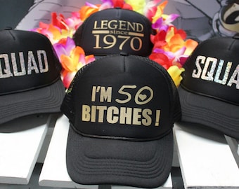 Gorra de cumpleaños número 50, GORRAS PERSONALIZADAS, gorra de cumpleaños número 40, gorras personalizadas, gorra de camionero personalizada, gorra de camionero de cumpleaños, 40 cumpleaños, gorras, cumpleaños, regalo