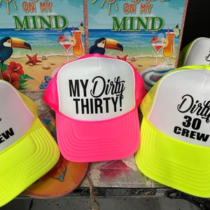 30th Birthday, 30th Birthday Gift for her, 30th Birthday Party, 30th Birthday Hat, Pool Party Hat, 30th Birthday 30th Birthday Hat,Birthday