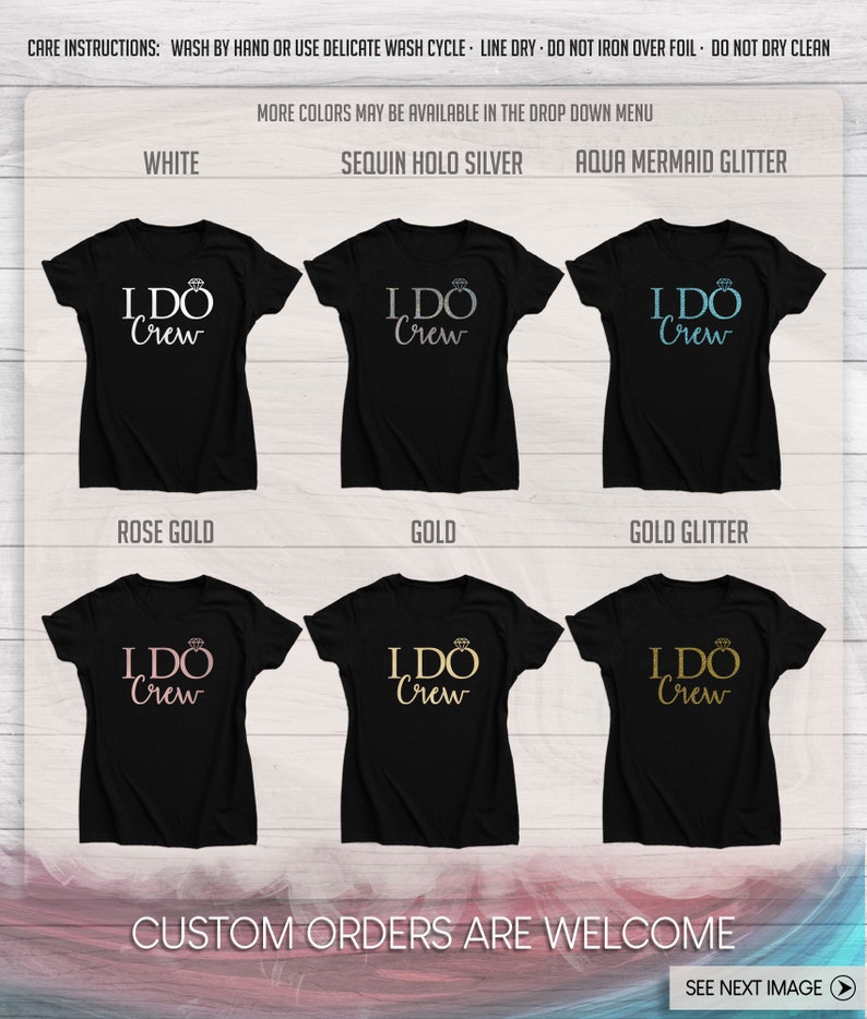 I Do Crew Tshirt Bridal Party Shirt I Do Crew Shirt I Do Crew Bachelorette Party Bachelorette Party Shirts Bridal Party Shirts Set