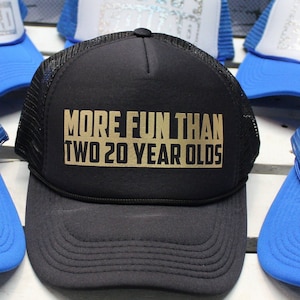 Birthday Trucker Hat, 40th Birthday Hat, 40th Birthday Hat for Her, Birthday 40th Trucker Hat, 50th Birthday Hat for her 50th Birthday, 40