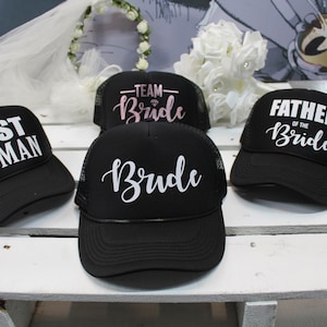 Cappello per festa di addio al nubilato, cappelli per festa di addio al nubilato, cappelli da camionista per festa di addio al nubilato, addio al nubilato, cappelli, festa nuziale, cappelli personalizzati da camionista, sposa