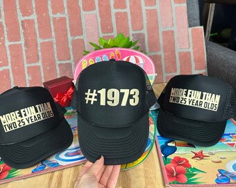 50th Birtday Hat. 50th Birthday Gift for her, 50th Birthdy Trucker Hat, 50th Birthday Gift Trucker Hat 50th Birthday Hat, 50th Birthday,hat