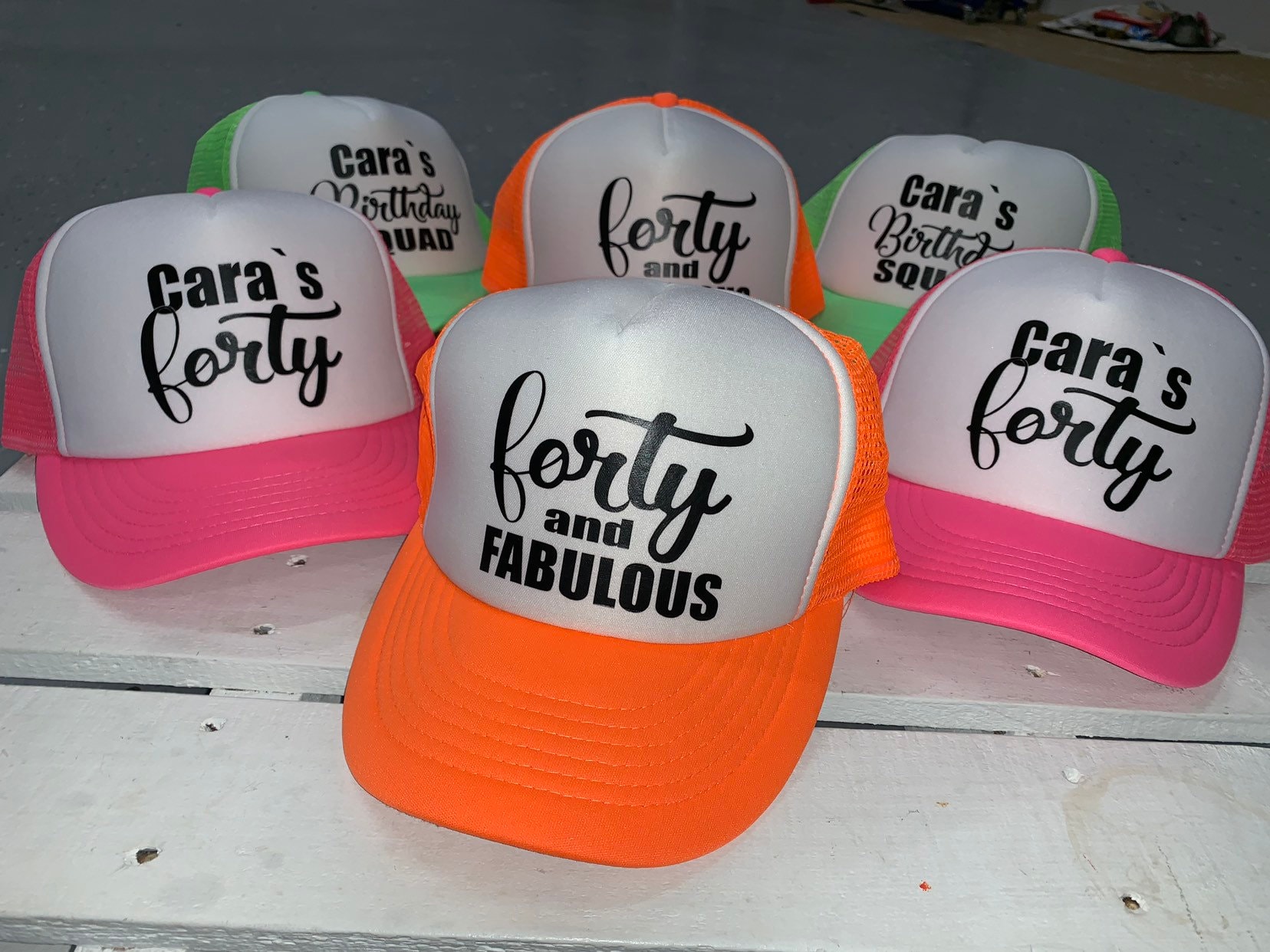 Birthdy Hats 40th Birthday Party HAts 40th Birthday Hat,Trucker Hats CUSTOM HATS 40th Birthday Ideas 40th Birthday Gift for Women Hats