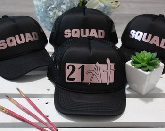Birthday Hats,Custom Hat, 21st Birthday, Trucker Hat, 21st Birthday gift, Trucker Hats, 21st Birthday Hat, Custom Trucker Hats, Birthday