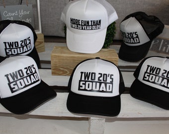 Birthday Trucker HAT, Trucker Hat, BIRTHDAY Trucker Hat, 40th BIRTHDAY, Hats, Forty Hat, Birthday Party, Squad, Trucker, Hats, 40 Birthday,