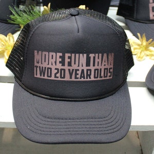 Birthday Squad, Trucker Hat, Bachelorette Hat, Personalized, Hats, Party HAts, 40th Birthday Gift, 40th Birthday Custom Trucker Cap,Birthday
