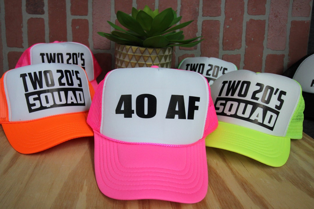 Forty Af, CUSTOM Trucker Hat, 40 AF, Hats, Birthday Trucker Hat, 40th ...