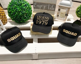BIRTHDAY trucker hats, 40th birthday hat, 40TH BIRTHDAY gift, Birthday Trucker Hats, Birthday, 40th Birthday, Gift for her, Birthday, gift