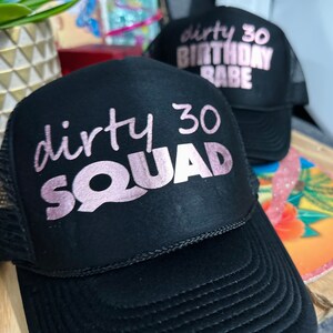 30th Birthday Celebration, 30Trucker Hat, 30th Hats, Birthday Trucker Hat, 30 Birthday Gift, Gift for Her, 30Birthday Gift, Birthday Hats,