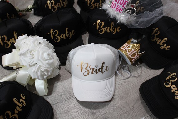 Bachelorette Party Hats, Bachelorette Squad Caps, Bride 