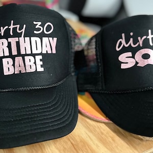 30th Birthday Celebration, 30Trucker Hat, 30th Hats, Birthday Trucker Hat, 30 Birthday Gift, Gift for Her, 30Birthday Gift, Birthday Hats,