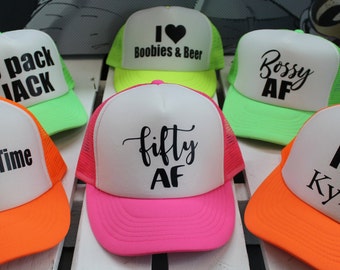 50th Birthday Hat, Custom 50th Birthday Hat, Fifty Af HAt Birthday, Custom HAt, 50 Birthday, Birthday Hat 50th Birthday, 50th Birthday Gift