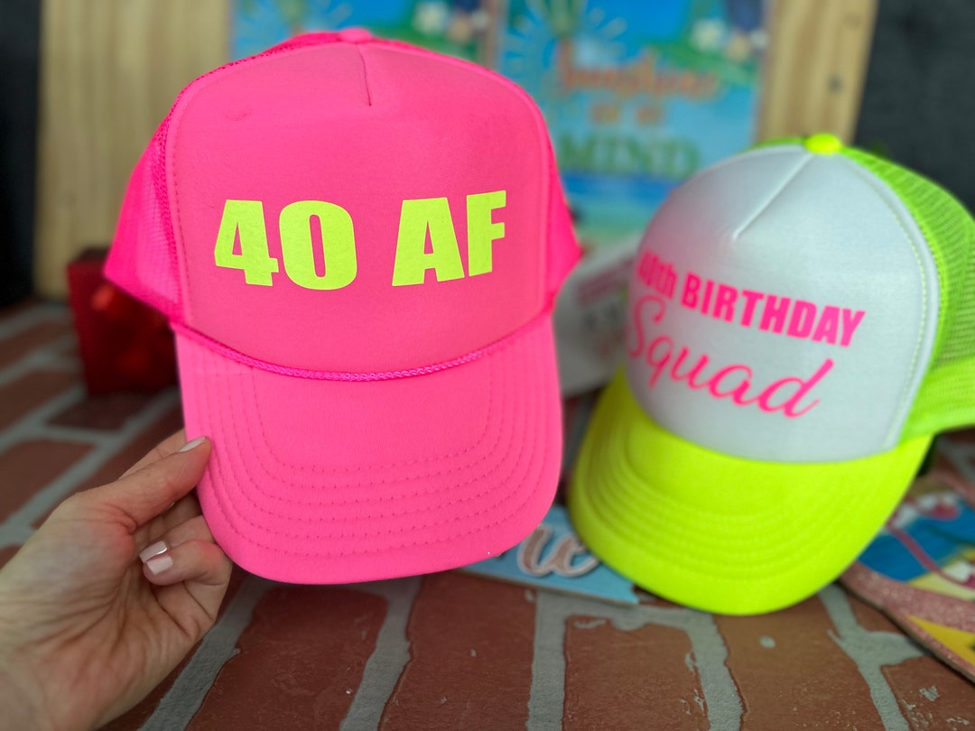 40 AF Trucker Hat: Custom 40th Birthday Gift - Etsy
