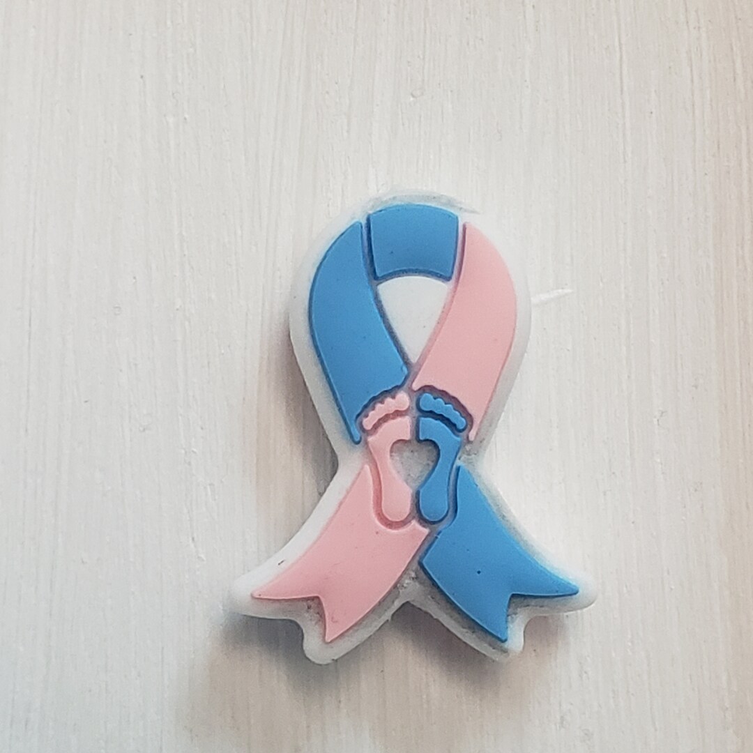 Miscarriage Awareness Ribbon Silicone Focal Bead Etsy