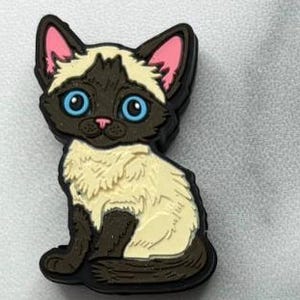 Animal - Cat - Siamese Cat Silicone Focal 0017